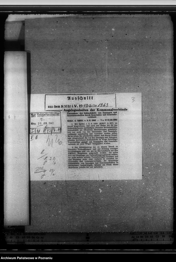 Obraz 7 z jednostki "Schlachthöfe - frische Fleisch. Tuberkulosenschutzanordnung. Wirtschaftliche Unternehmungen im Kreise Schieratz. Krankenhaus zu Gnesen. Ausbau des Schlachthofes Posen."