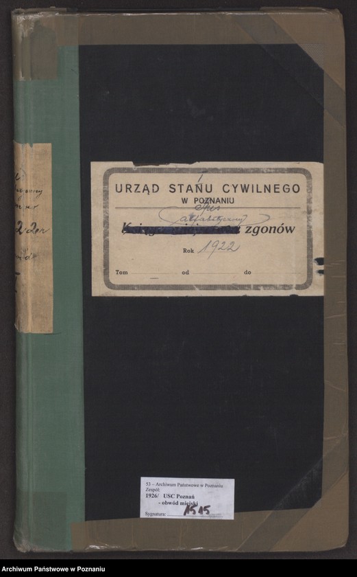 Obraz 2 z jednostki "Spis alfabetyczny zgonów za 1922"