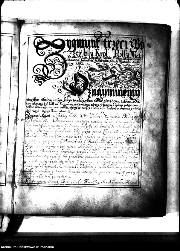 Obraz 6 z jednostki "Or. Rada miasta Poznania nadaje bractwu budniczemu nowy statut, składający się z 35 paragrafów."