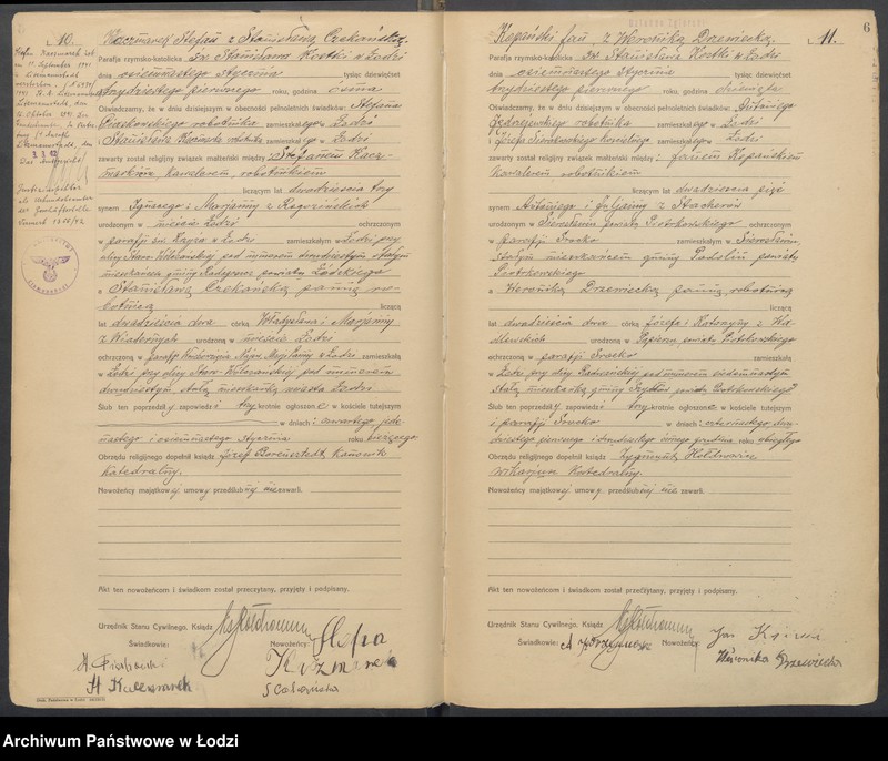 Obraz 8 z jednostki "Akta małżeństw"