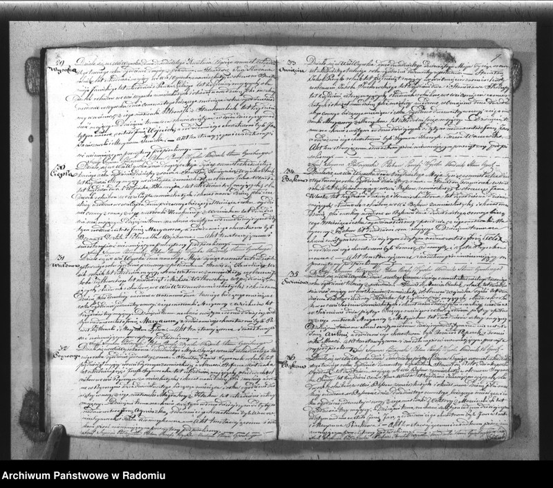 image.from.unit.number "Książka Duplikat Akt Cywilno - Religijnych Parafij Wysoka w okręgu Szydłowieckim Powiecie Opoczyńskim Gubernij Sandomierskiey na rok 1843 sporządzony"