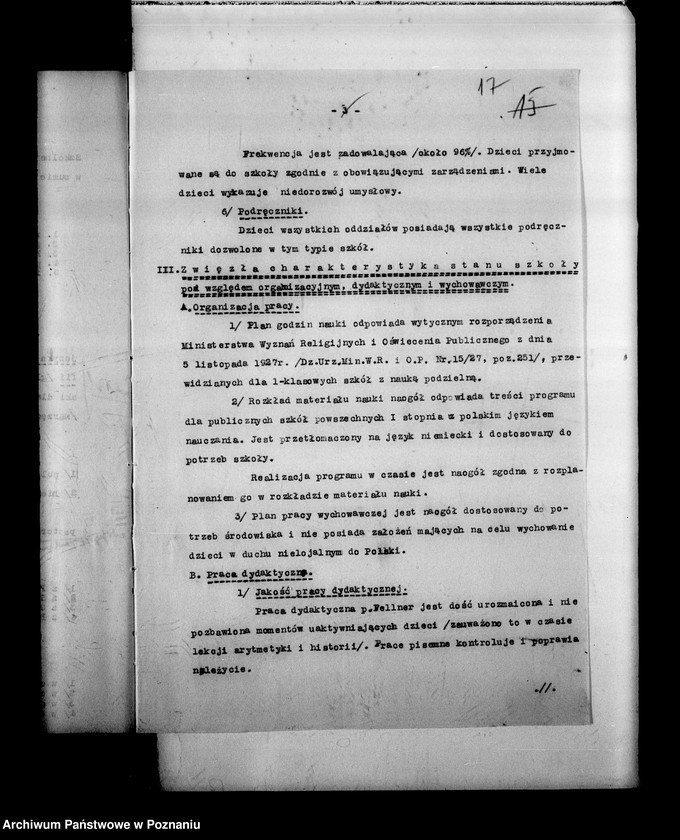 Obraz 20 z jednostki "Prywatna Szkoła Powszechna z niemieckim językiem nauczania w Pakosławiu powiat Rawicz"