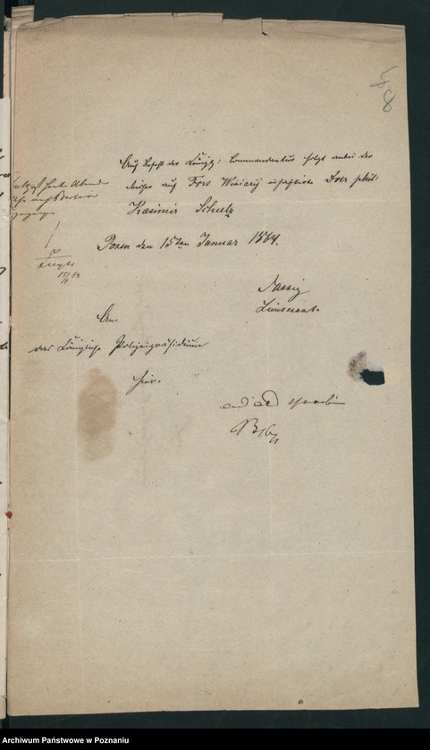 Obraz 12 z jednostki "A. betr. den dr Kasimir /Schultz/ Szulc"