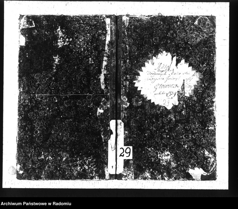 image.from.unit.number "Akta urodzonych, małzeństwa i zeyścia gminy i parafii Głowaczewskiwy w roku 1839"