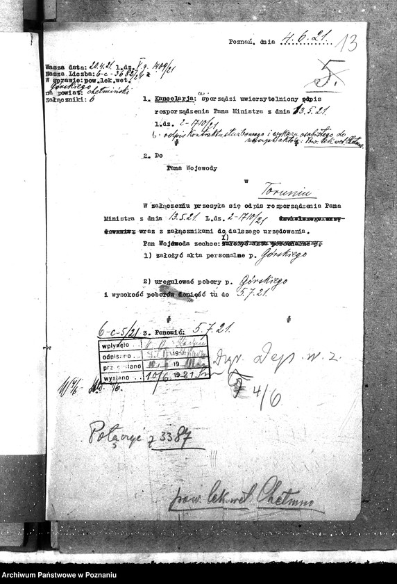 Obraz 17 z jednostki "Pow. lekarz Weterynaryjny Chełmno"