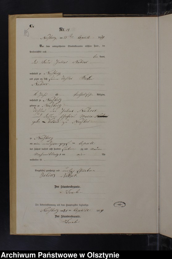 image.from.unit.number "Sterbe-Neben-Register Nr 1 - 39"