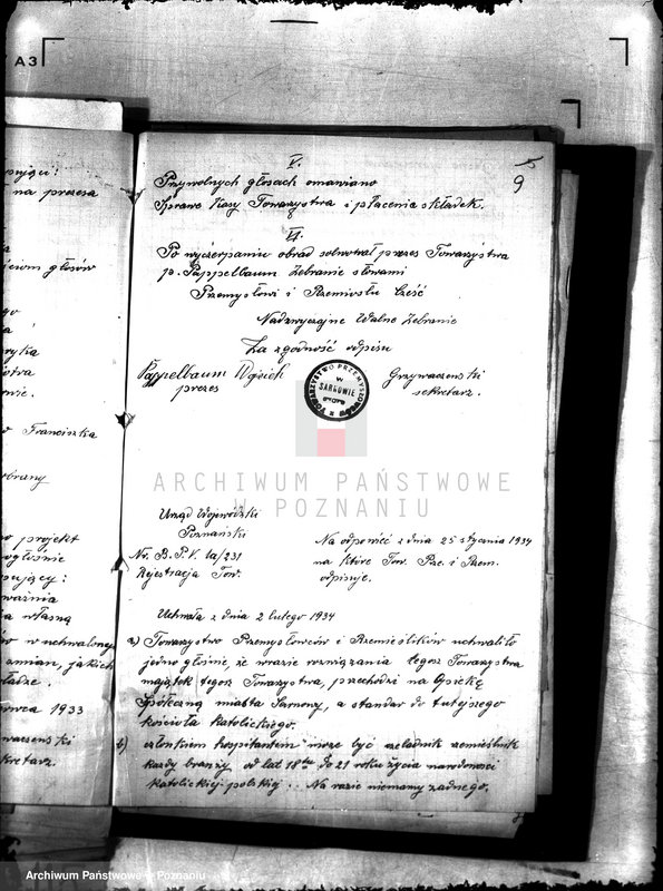 Obraz 13 z jednostki "/Towarzystwo Przemysłowców i Rzemieślników w Sarnowie/"