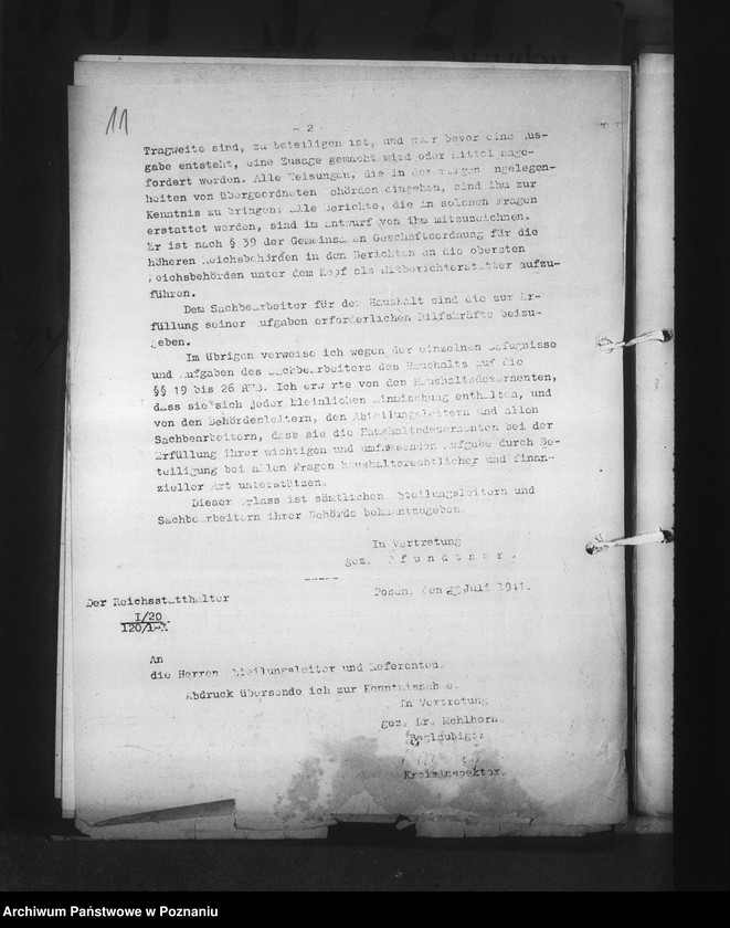 Obraz 16 z jednostki "Erlasse und Bestimmungen"