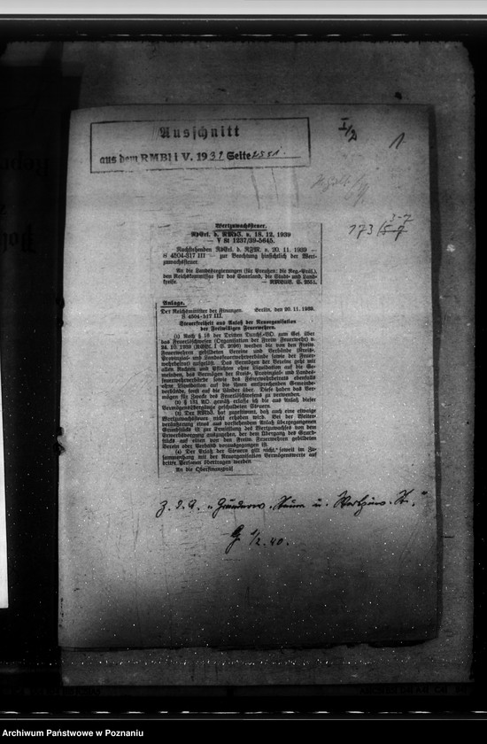 Obraz 5 z jednostki "Wertzuwachssteuer. Schankerlaubnissteuer"