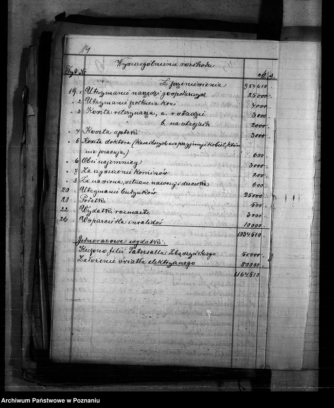 Obraz 17 z jednostki "Budżet Stadnin na rok 1921"