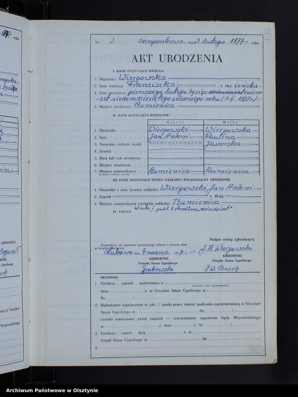 image.from.unit.number "Księga urodzeń Nr 1 - 68,1 - 80,1 - 76,1 - 79 i 1 - 77 /bez 1880,81 i 83/ /przepisana w języku polskim z oryginału niemieckiego w dniach 9.03.21.03.1957/"