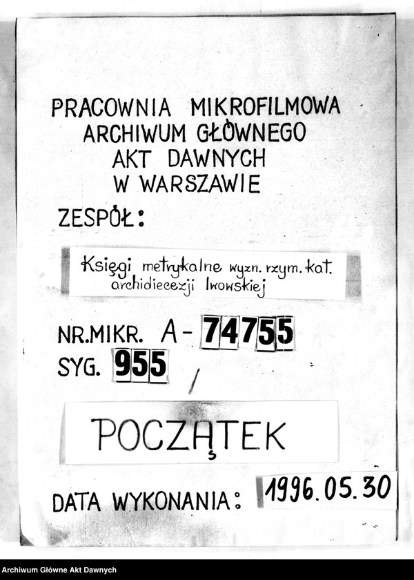image.from.unit.number "Parafia: Mosty Wielkie. Dekanat: Bełz. Ekstrakty z księgi metrykalnej urodzeń, ślubów i zgonów dla miasta Mosty Wielkie i wsi: Butyny, Chlewczany*, Domaszów*, Przystań, Rekliniec, Dworce, Maziarnia**, Stanisłówka, Sałasze*, Strzemień, Wolica, Choronów*."