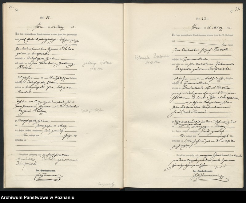 Obraz 19 z jednostki "Księga miejscowa zgonów [Rejestr główny zgonów]"