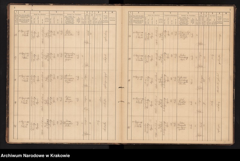 image.from.unit.number "Księga obejmująca wpisy wypadków śmierci Izraelitów w okręgu metrykalnym Krakowskim na rok 1899"
