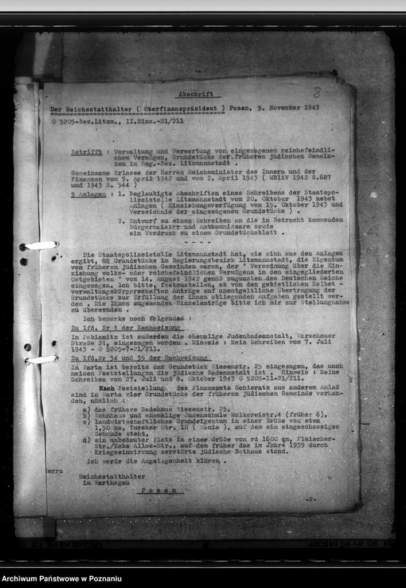 Obraz 12 z jednostki "Verwaltung des Reichsfeindlichen Vermögens"