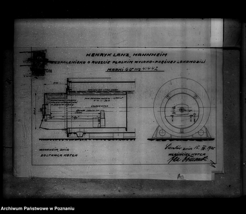 Obraz 15 z jednostki "Tartak J. Domerackiego w Miękówku powiat poznański nr woj. 5825"