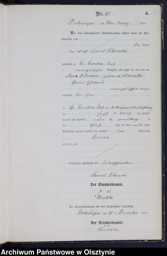 image.from.unit.number "Geburts-Nebne-Register Nr 1 - 85"