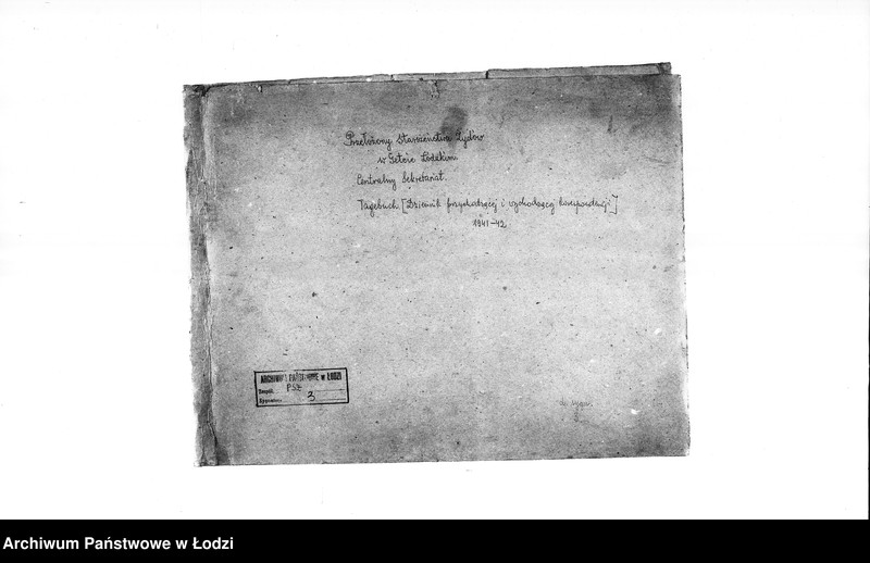 Obraz 2 z jednostki "Tagebuch [Dziennik przychodzącej i wychodzącej korespondencji]"