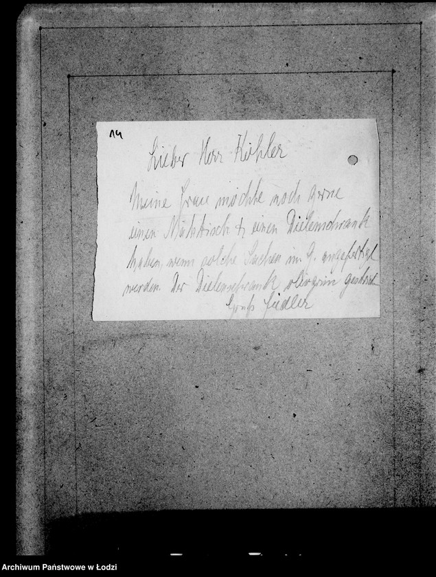 Obraz 18 z jednostki "Aufträge, [Lieferscheinen und Rechnungen] 15006-15019"