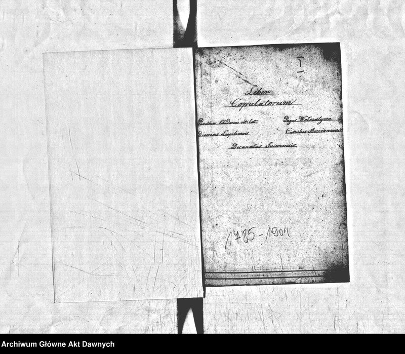 image.from.unit.number "Parafia: Chodorów. Dekanat: Świrz. Księga metrykalna ślubów tylko dla wsi Wołczatycze."