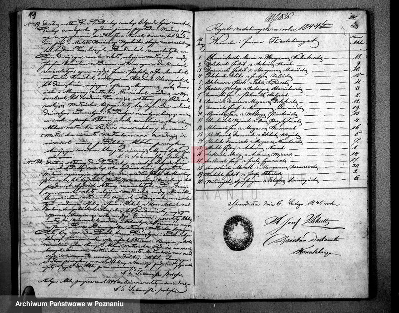 Obraz 12 z jednostki "Duplikat urodzonych, zaślubionych i zgonów"