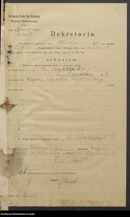 Obraz 7 z jednostki "Szymsza Szyttenberg- księgarnia"