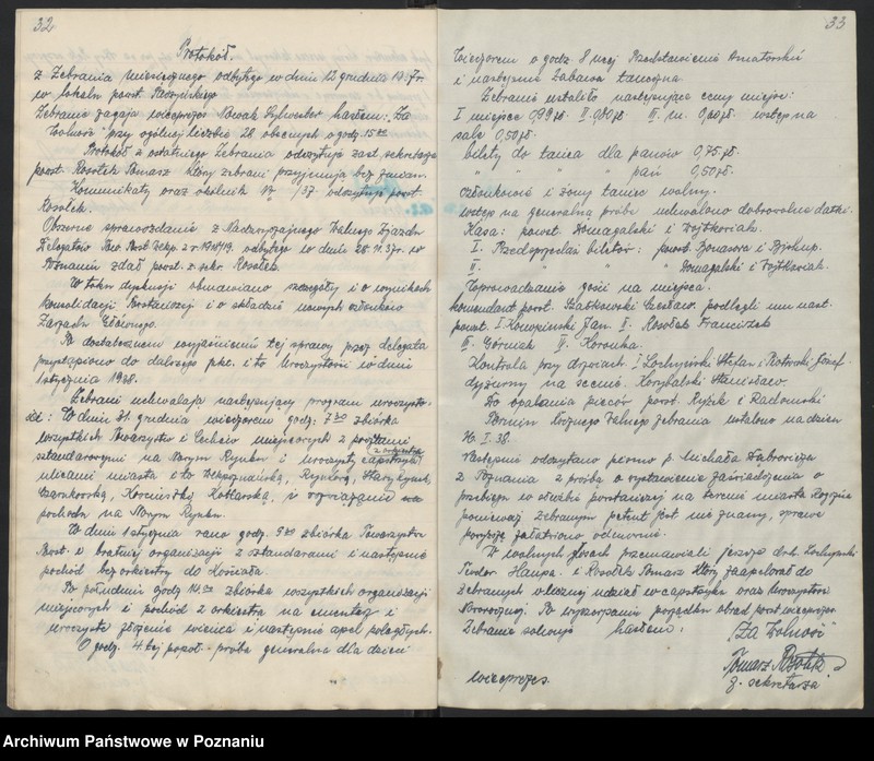 Obraz 20 z jednostki "Rogoźno, powiat Oborniki - akta koła [protokoły zebrań]"