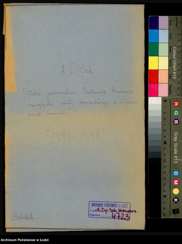 Obraz 2 z jednostki "Akta personalne Tirlinga Andrzeja nauczyciela szkoły elementarnej w Wyknie, powiat brzeziński"