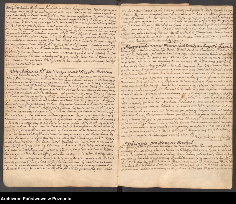 Obraz 11 z jednostki "Sub felici regimine nobilis et spectabilis domini Mathiae Czochron, notariatu excellentis et nobilis Joannis Barszczewski utriusque iuris doctoris, apostolici et officii praesentis notarii liber actorum officii consularis."