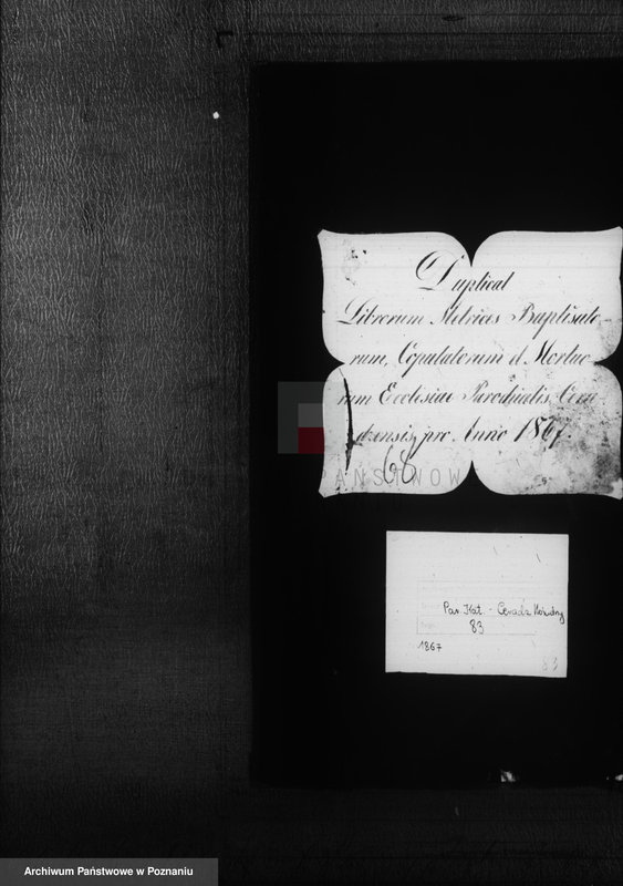 Obraz 1 z jednostki "Duplikat baptisatorum, copulatorum, mortuorum"