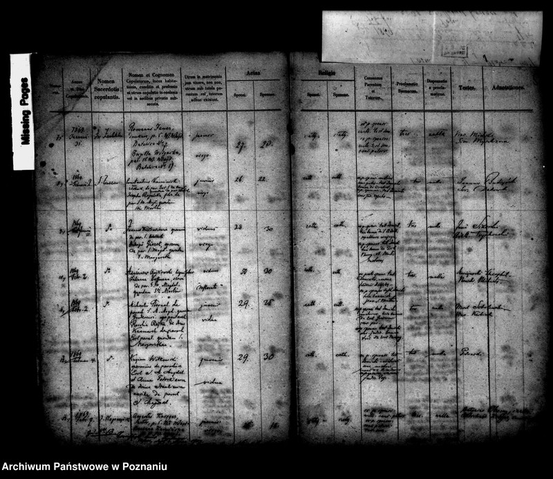 Obraz 3 z jednostki "Księga małżeństw"