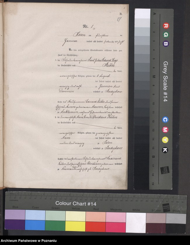 Obraz 3 z jednostki "Księga małżeństw"