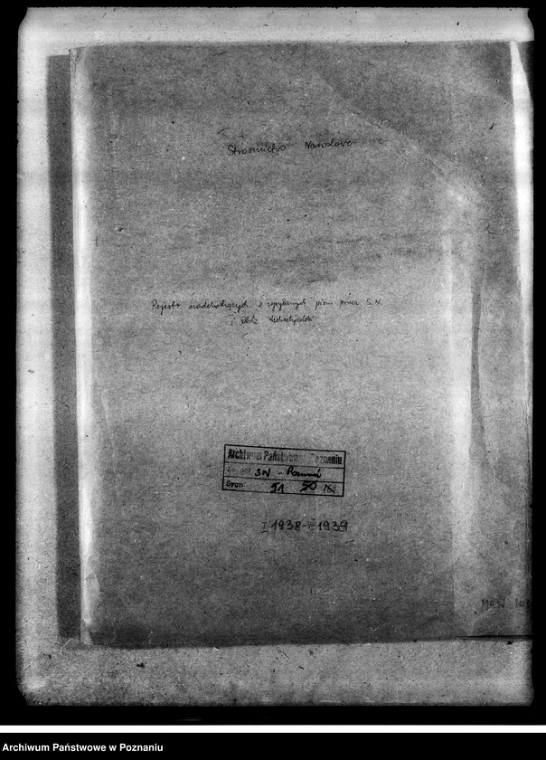 Obraz 4 z jednostki "Rejestr nadchodzących i wysyłanych pism przez Stronnictwo Narodowe i Obóz Wszechpolski"