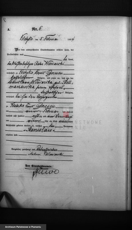 Obraz 10 z jednostki "Księga urodzeń"