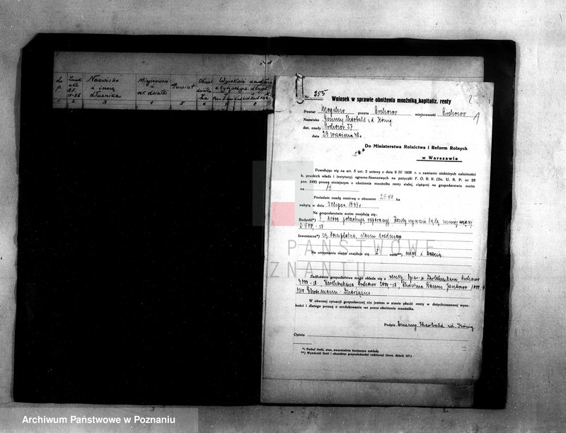 Obraz 3 z jednostki "Zestawienie podań dłużników rentowych o ulgi z art. 16/Dz.U.R.P. poz. 842/34"