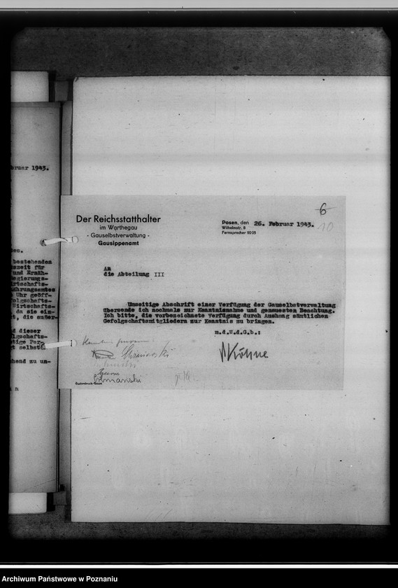 Obraz 14 z jednostki "Allgemeine Verfügungen der Gauselbstverwaltung"