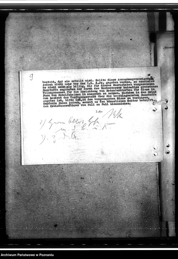 Obraz 13 z jednostki "Beschlagnahme von Baustoffen"