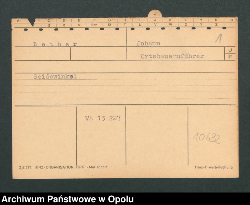 Obraz 3 z jednostki "[Bether Johann, Seidewinkel]"