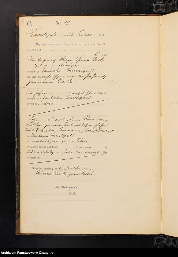 image.from.unit.number "Sterbe-Haupt-Register Nr 1 - 111"