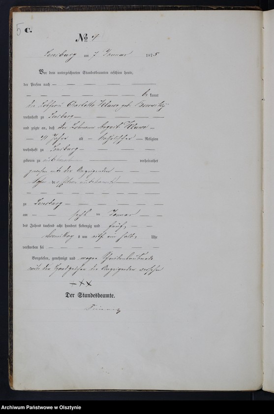 image.from.unit.number "Haupt-Sterbe-Register Nr 1 - 115"