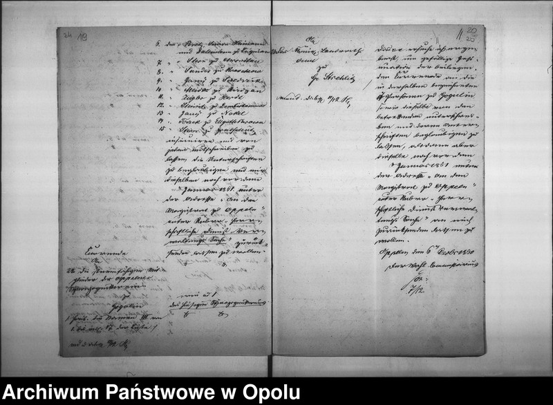Obraz 17 z jednostki "Acta des Magistrats zu Oppeln betreffend die Ergänzungs-Wahl des Repräsentanten Collegii der Synagogen-Gemeinde Oppeln und des Vorstandes"