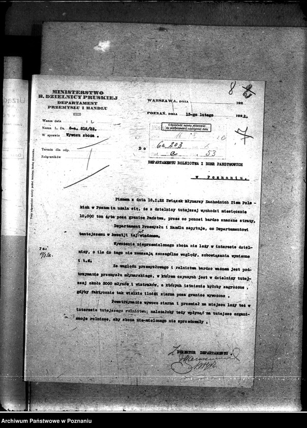 Obraz 12 z jednostki "Sprawy szczegółowo-administracyjne Aprowizacja - rozporządzenia i zarządzenia"