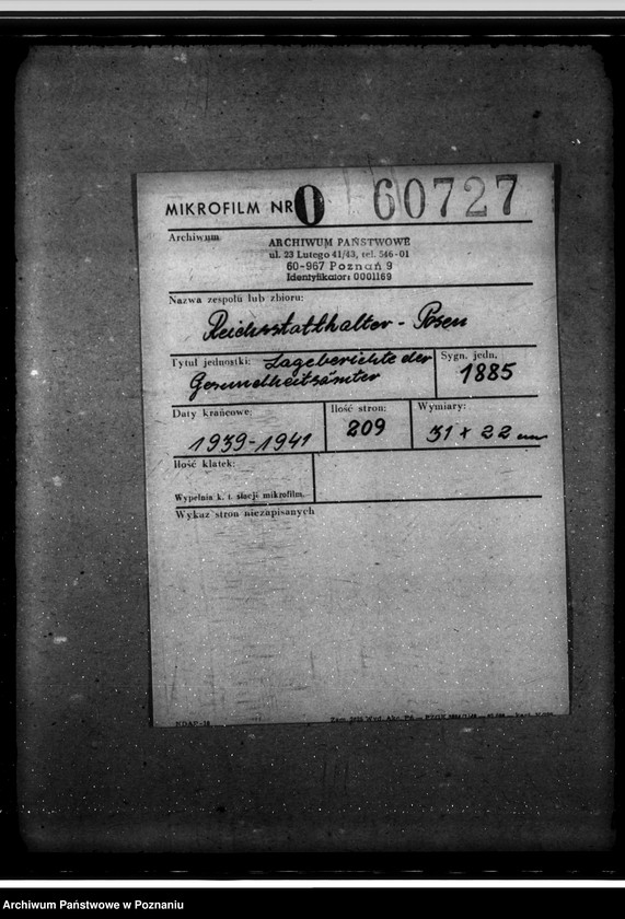 Obraz 2 z jednostki "Lageberichte der Gesundheitsämter"