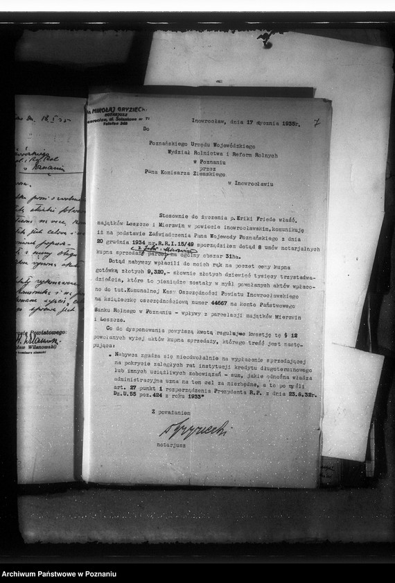 image.from.unit.number "Parcelacja oddłużeniowa majątku Leszcze -Mierzwin powiat inowrocławski"