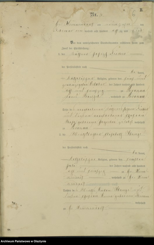 image.from.unit.number "Heiraths-Haupt-Register Nr 1 - 22"