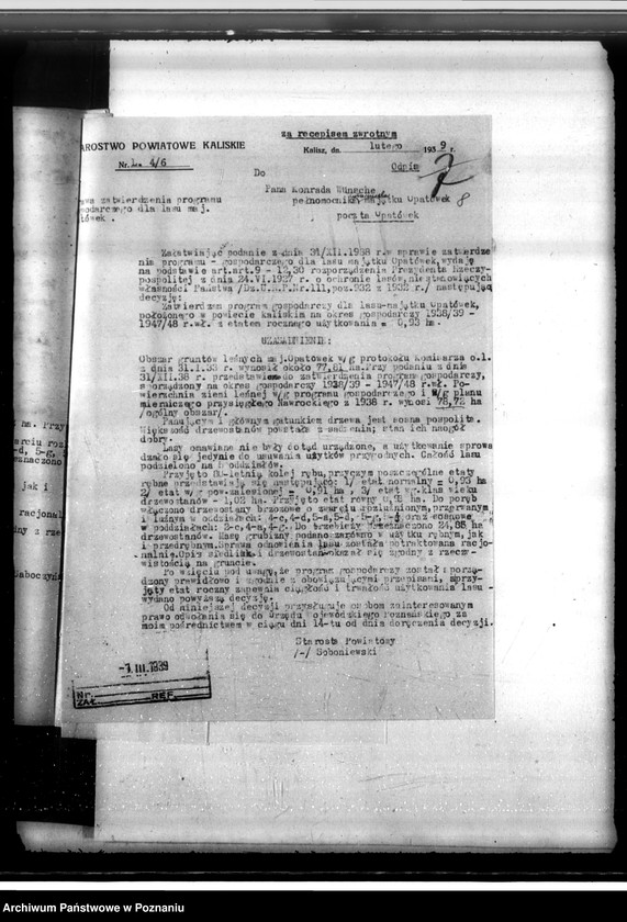 Obraz 12 z jednostki "Majątek Opatówek powiat kaliski sprawy leśne"