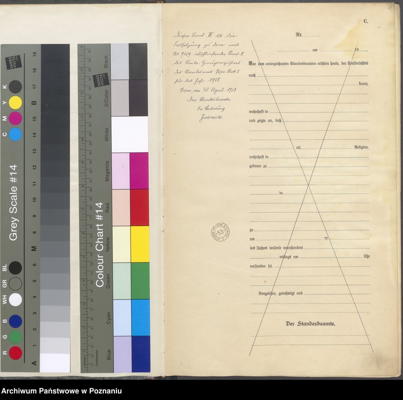 Obraz 3 z jednostki "Księga miejscowa zgonów tom III [Rejestr główny zgonów]"