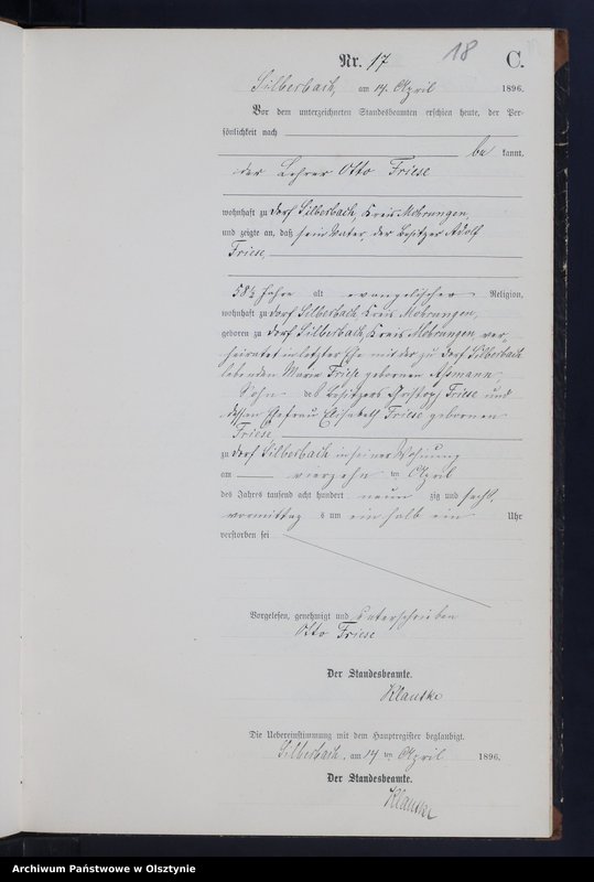 image.from.unit.number "Sterbe-Neben-Register Nr 1 - 43"