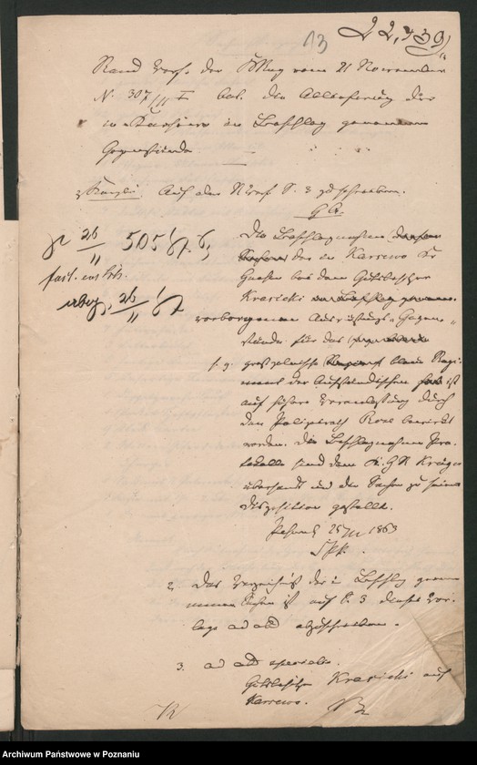 Obraz 15 z jednostki "A. betr. Familie von Krasicki"