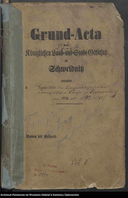 image.from.unit.number "Amtsgericht Schweidnitz Duplicate der Kirchenbücher der evang. Kirche zu Leutmannsdorf"